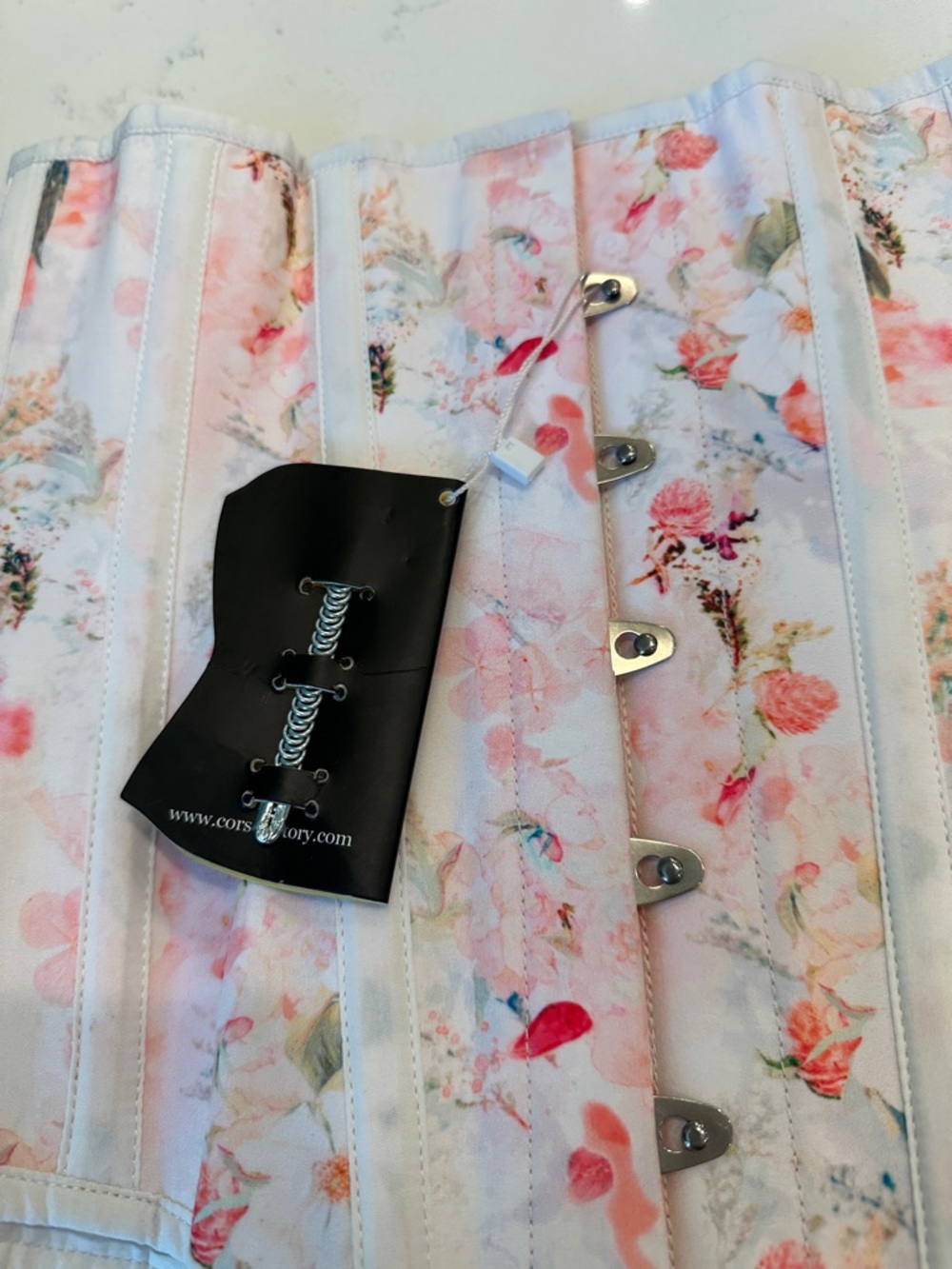 NWT Corset Story Floral Pink Under bust Corset - Picture 3 of 7